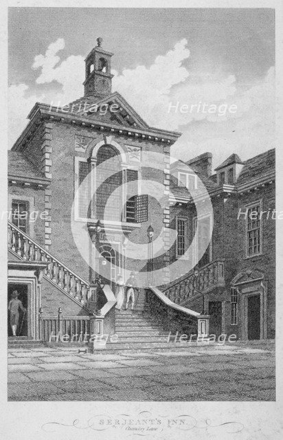 Serjeants' Inn, Chancery Lane, City of London, 1804.        Artist: John Greig