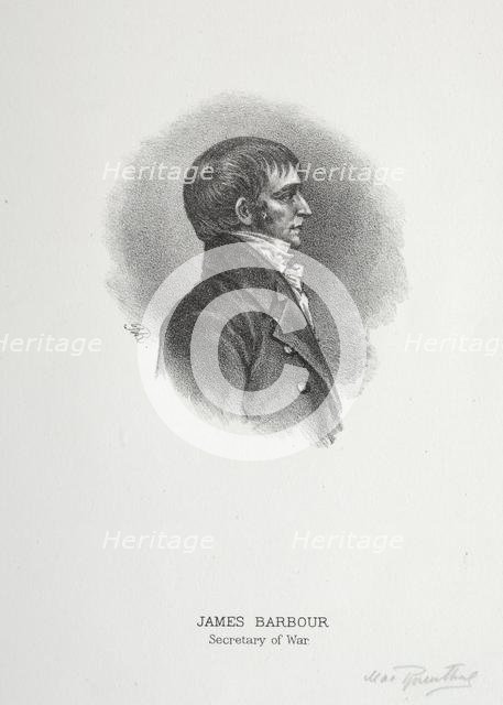 James Barbour. Creator: Max Rosenthal (American, 1833-1918).