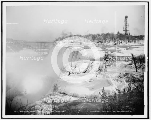 American Falls from Goat Island, Niagara, c1900. Creator: Unknown.
