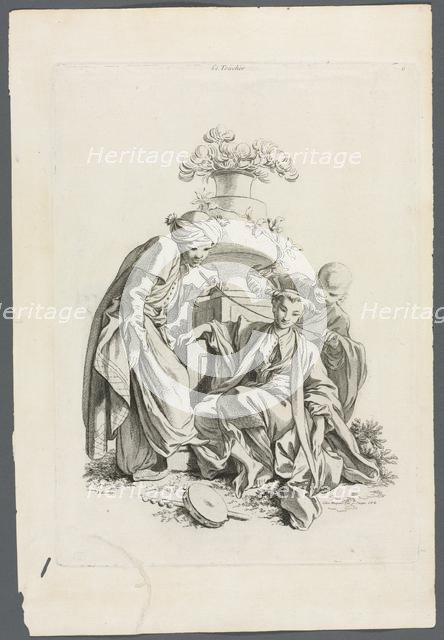 The Senses: Touch (after Boucher), 1700s. Creator: Gabriel Huquier (French, 1695-1772).