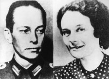 Lieutenant Peter Yorck von Wartenburg and his wife Marion, c1939-1944. Artist: Unknown