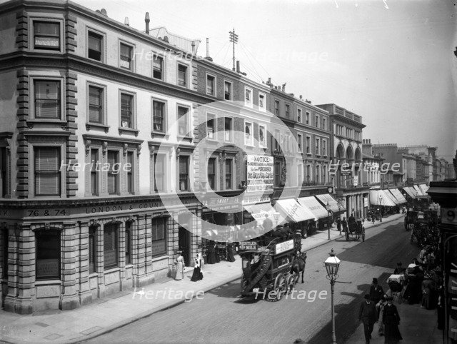 The north side of Westbourne Grove, Paddington, London, c1895. Artist: Unknown