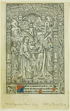 Visitation, from Book of Hours, n.d. Creator: Philippe Pigouchet.