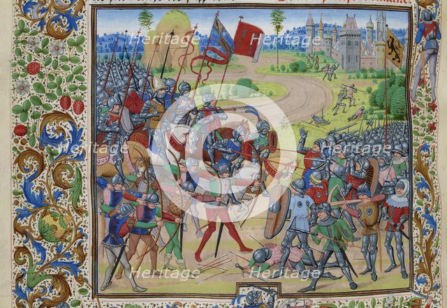 The Battle of Dunkirk on 25 May 1383, ca 1470-1475. Creator: Liédet, Loyset (1420-1479).
