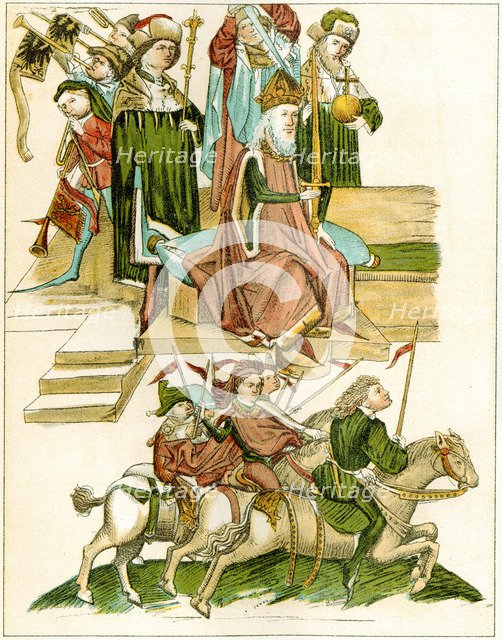 Frederick I receives Brandenburg, 15th century.