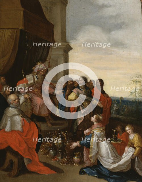 King Solomon Receiving the Queen of Sheba, 1620-1629. Creator: Frans Francken II.