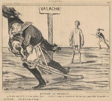 Quittant le Valachie, 19th century. Creator: Honore Daumier.