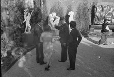 Zorach sculpture show, ca. 1922. Creator: Arnold Genthe.