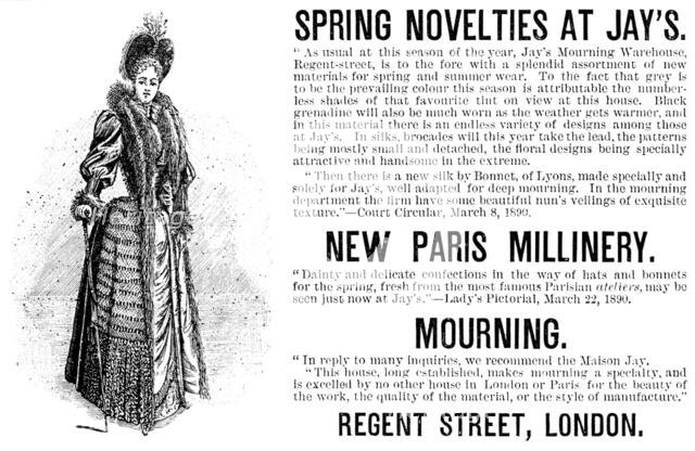 Advertisement for Spring Novelties at Jay's, 1890. Creator: Unknown.