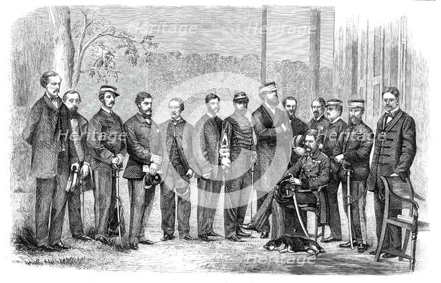 Sir Hope Grant and the staff of the British Expedition in China..., 1860. Creator: Unknown.