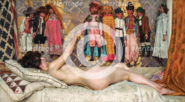 Marionettes, 1914. Creator: Lenz; Maximilian (1860-1948).