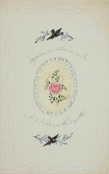 Forget Me Not Where'eer You Be (valentine), c. 1850. Creator: George Kershaw.
