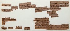 Papyri Fragments of a Letter from Menas to Epiphanius, Coptic, 7th century. Creator: Unknown.