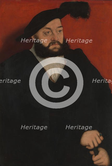 Johann (1498-1537), Duke of Saxony, ca. 1534-37. Creator: Lucas Cranach the Elder.
