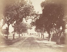[Avenue, Mess and Capt. Hill's House], 1850s. Creator: Captain R. B. Hill.