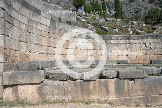 The Monument to the Kings of Argos, Delphi, Greece. Artist: Samuel Magal
