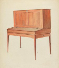 Shaker Desk, c. 1953. Creator: Alfred H. Smith.