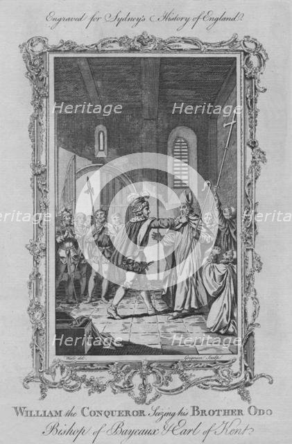 'William the Conqueror seizing his Brother Odo, Bishop of Bayeaux & Earl of Kent', 1773. Creator: Charles Grignion;Grignion, Charles;C Grignion;Charles Grignion the Elder.