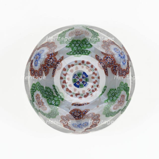 Paperweight, Baccarat, c. 1845-60. Creator: Baccarat Glasshouse.