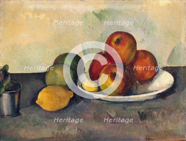 'Still Life with Apples', c1890.  Artist: Paul Cezanne