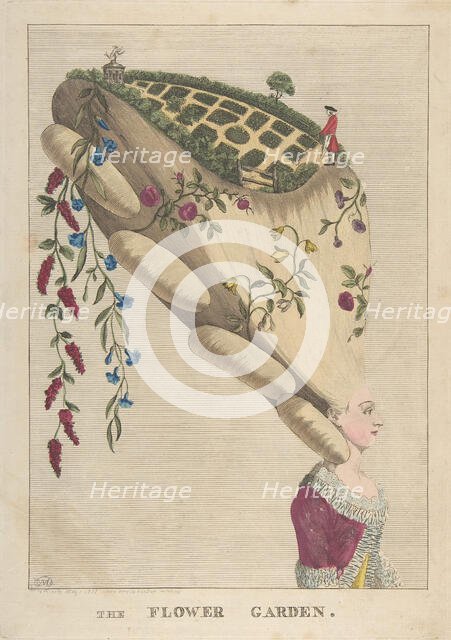 The Flower Garden, May 1, 1777. Creator: Matthew Darly.