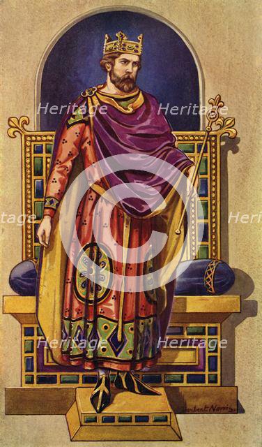 'A French King of the Carlovingian or Capetian Dynasties', 1924. Creator: Herbert Norris.