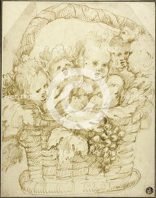 Basket of Cupids, n.d. Creator: Jan Boeckhorst.