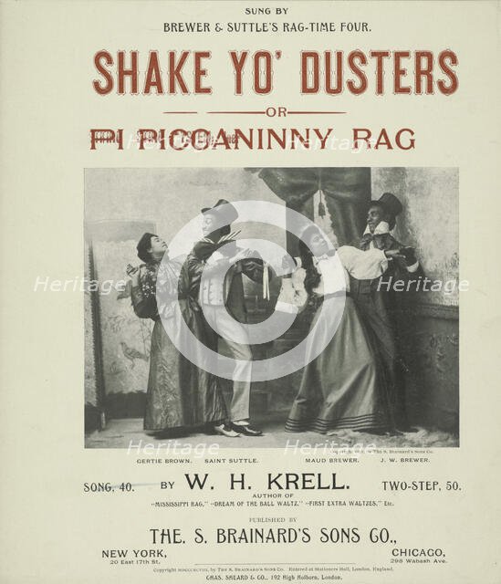 'Shake yo' dusters, or, Pi Piccaninny rag', 1898. Creator: Unknown.