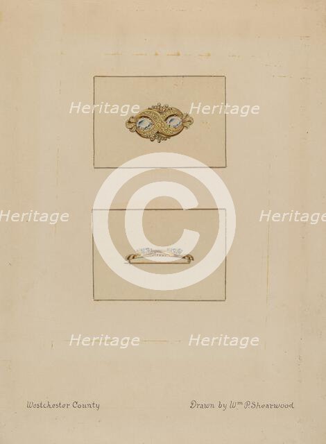 Brooch, c. 1936. Creator: William P. Shearwood.