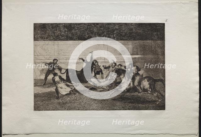 Bullfights: The Death of Pepe Illo (2nd Composition), 1876. Creator: Francisco de Goya (Spanish, 1746-1828).