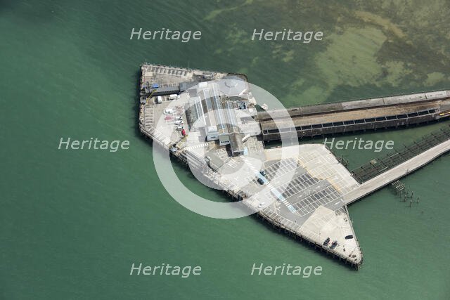 Ryde Pier Head railway station and ferry terminal, Isle of Wight, 2020. Creator: Damian Grady.