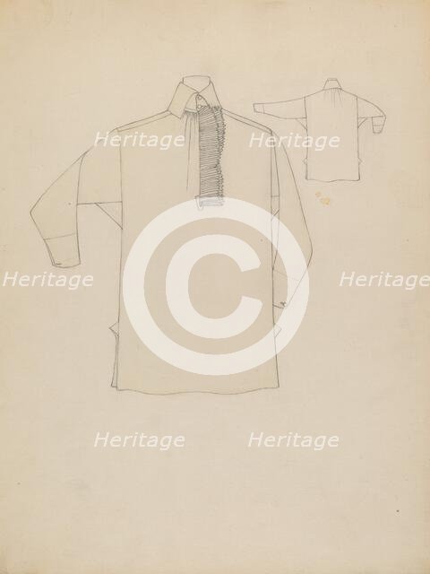 Man's Shirt, c. 1936. Creator: Rosalia Lane.
