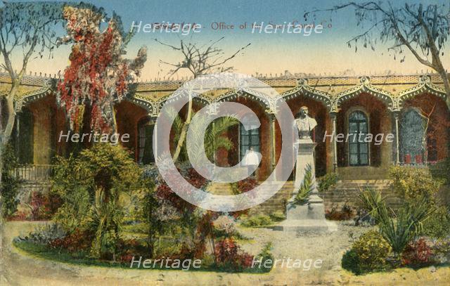 'Ismailia - Office of the Suez Canal Co.', c1918-c1939. Creator: Unknown.