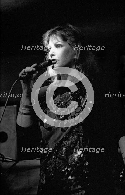 Yana Purim, Bass Cleff, Hoxton Square, London, Aug 1990. Creator: Brian O'Connor.