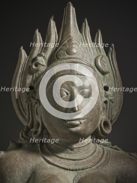 The Hindu Goddess Kali - detail, 11th century. Creator: Unknown.