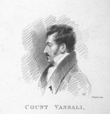 'Count Vassali, sketched by A. Wivell in the House of Lords', 1820. Creator: T Wright.