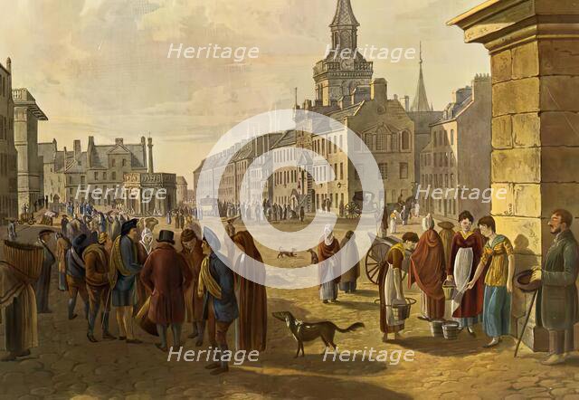 The Castlegate, Aberdeen, In 1800, 1800. Creator: Hugh Irvine.