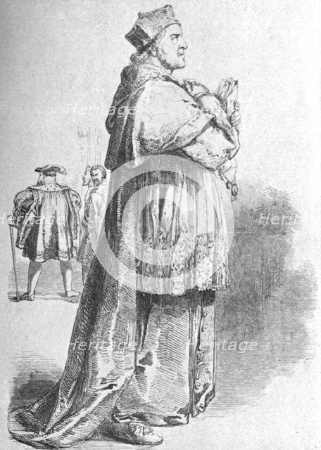 'W. Macready as Cardinal Wolsey', mid 19th century, (1901).  Creator: Unknown.