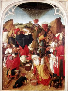 'Gathering of the Manna', c1460-1475. Artist: Master of the Gathering of the Manna