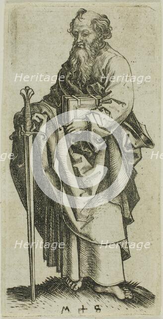 St. Paul, from Apostles, n.d. Creator: Martin Schongauer.