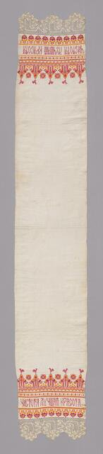 Towel, Russia, 19th century. Creator: Unknown.