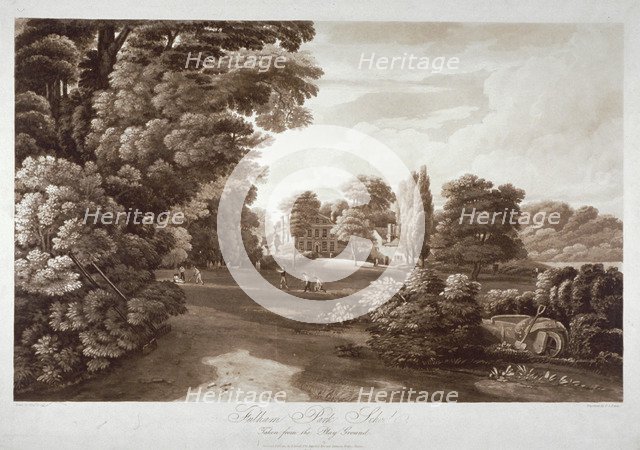 Fulham Park School, London, 1813. Artist: Frederick Christian Lewis