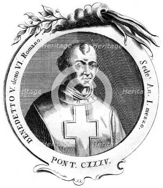 Benedict V, Pope of the Catholic Church. Artist: Unknown