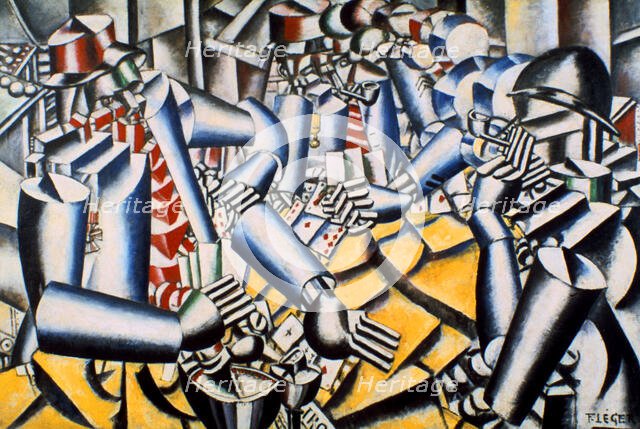 'Soldiers Playing at Cards', 1917.  Creator: Fernand Leger.