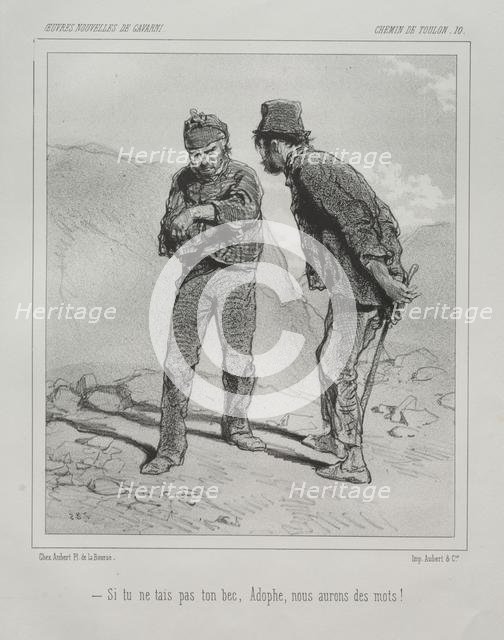 Chemin de Toulon. Creator: Paul Gavarni (French, 1804-1866).