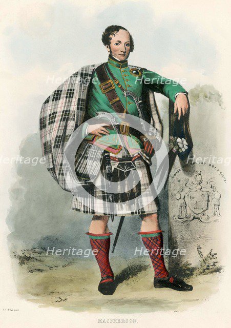 Macpherson, from The Clans of the Scottish Highlands, pub. 1845 (colour lithograph)