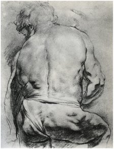 'The Back of a Nude Man', c1610 (1958). Artist: Unknown