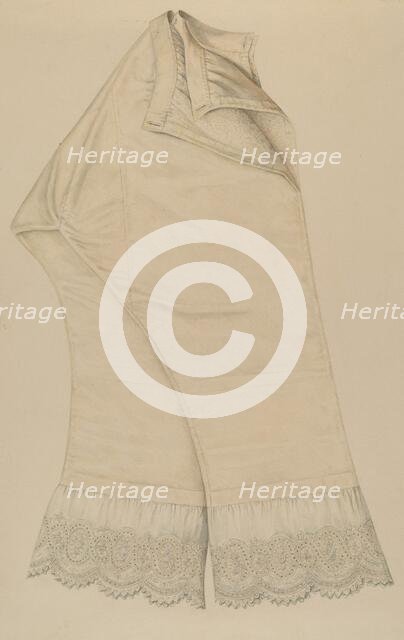 Woman's Drawers, c. 1939. Creator: Jean Peszel.