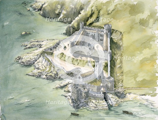 Dartmouth Castle, c1550, (c1990-2010). Artist: Peter Dunn.