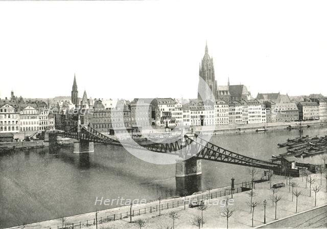 View from Sachsenhausen, Frankfurt, Germany, 1895.  Creator: Francis Frith & Co.